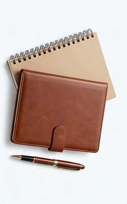 লেদার কভার ডায়েরি ও নোটবুক (Leather Cover Diary / Notebook)